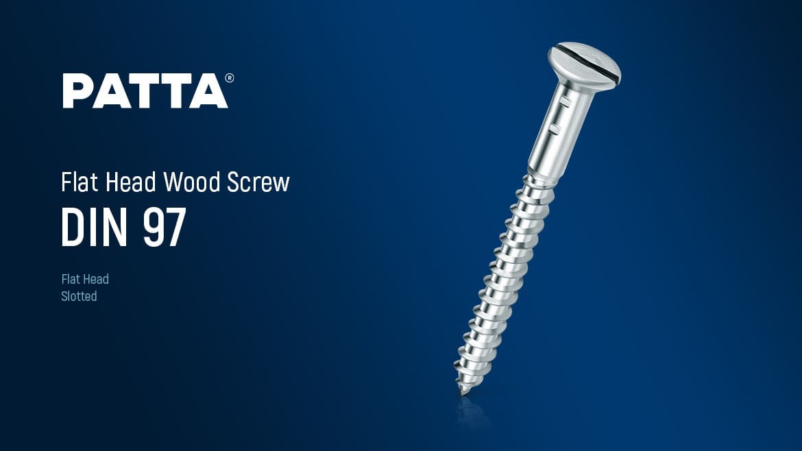 برغي خشب رأس مسطح DIN 97